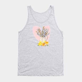 Easter willows and Easter chicks Tank Top